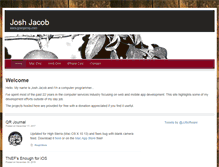Tablet Screenshot of joshjacob.com